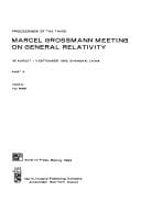 Cover of Proceedings of the Third Marcel Grossmann Meeting on General Relativity