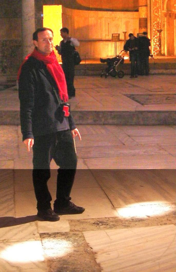 Costantino Sigismondi at Hagia Sophia in Istanbul