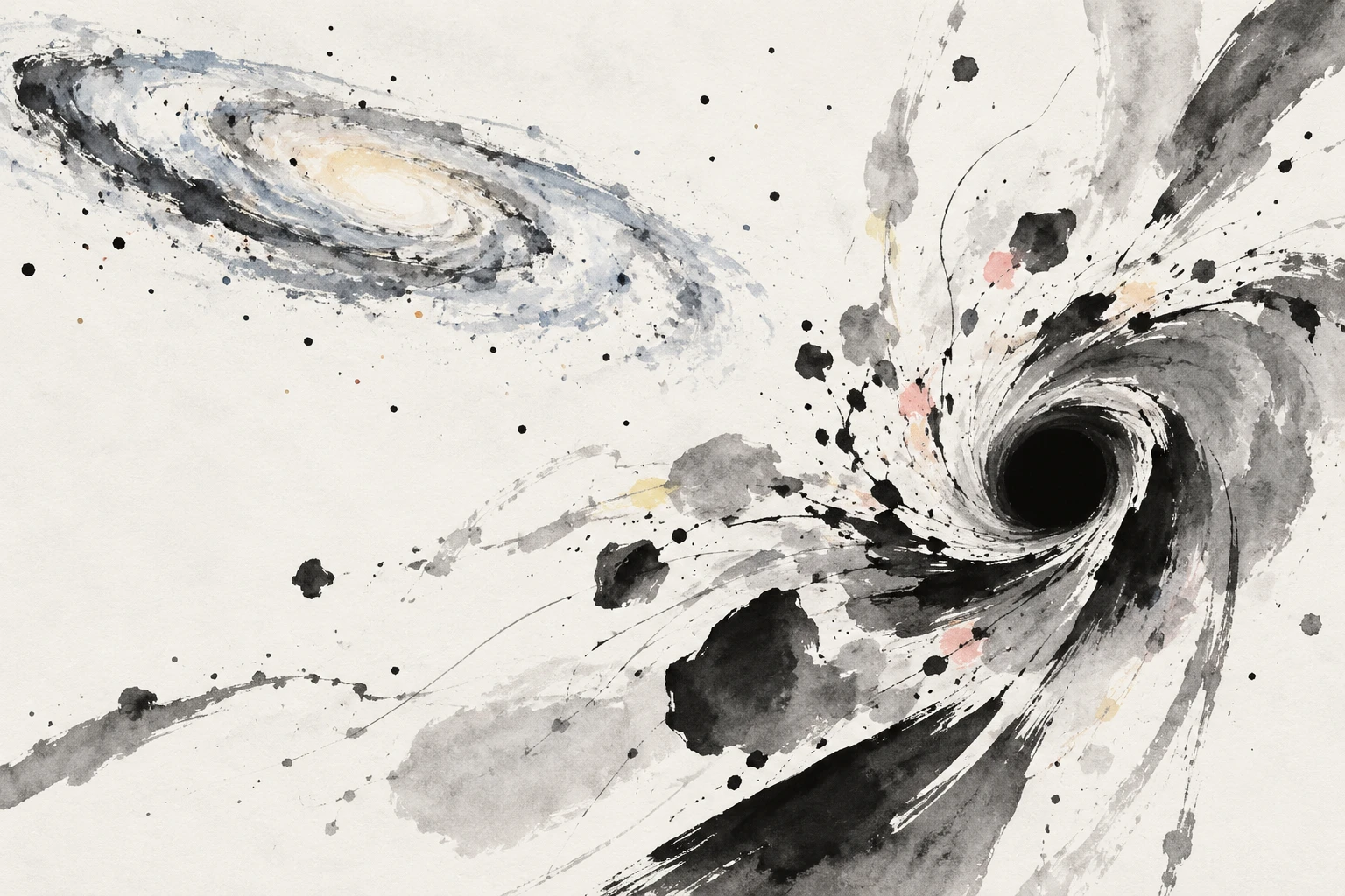 Artistic illustration of a massive star disappearing behind a dusty shroud as a black hole forms