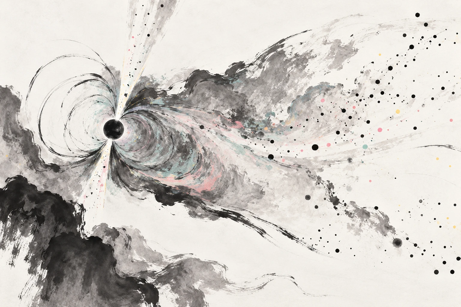 Artistic illustration of a pulsar wind nebula emitting high-energy gamma rays