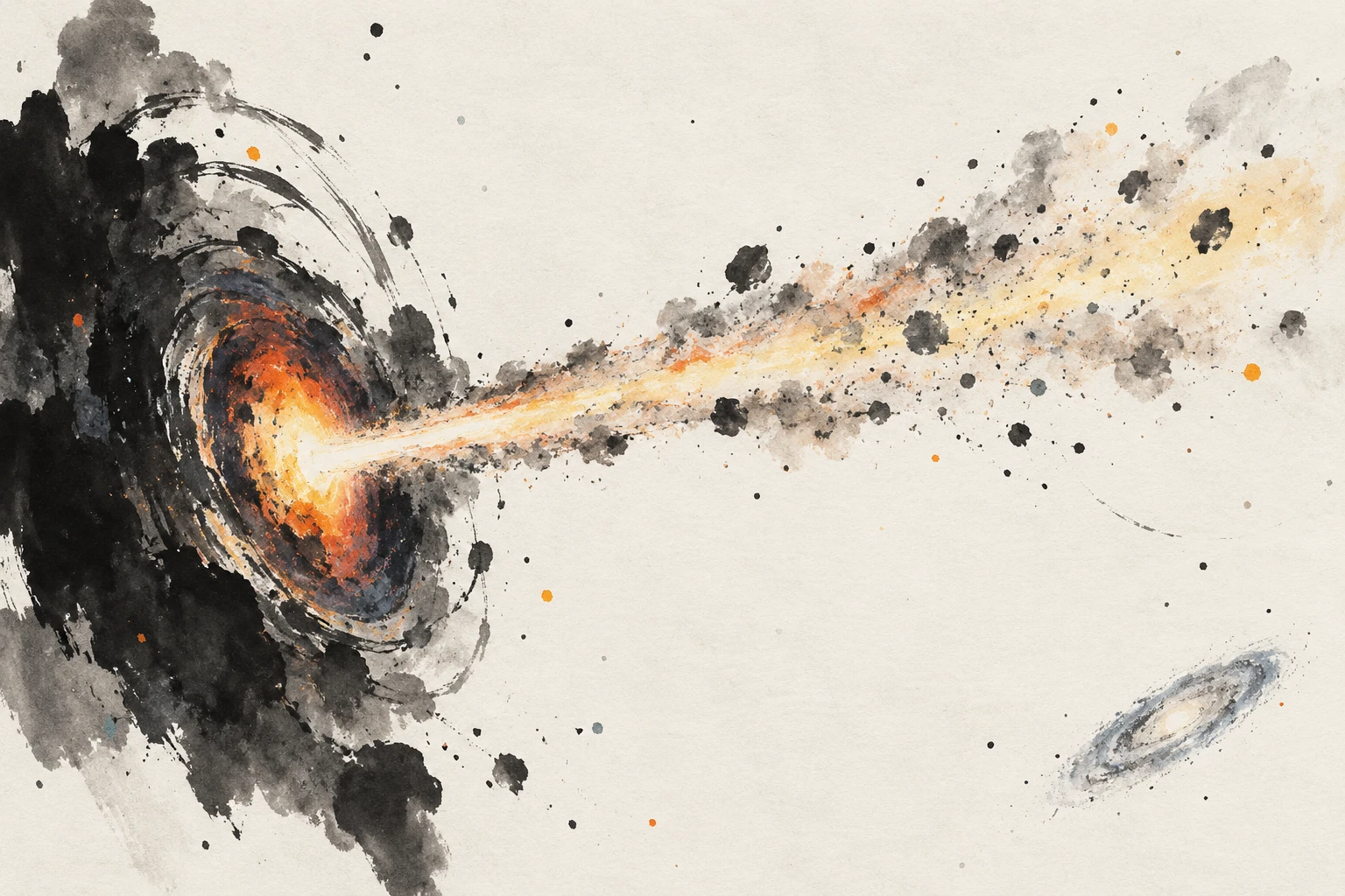 Artistic illustration of a massive star collapse launching a baryon-loaded jet that glows in soft X-rays.